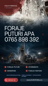 FORAJE PUȚURI APĂ BUCUREȘTIhttps://euroforaj.ro/foraje-puturi.html