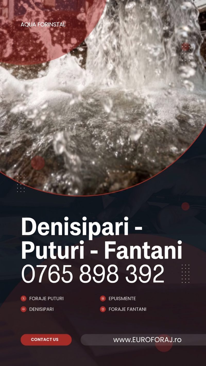 Foraje puturi apa si denisipari puturi in Bucuresti, Ilfov Oferim servicii de foraj puturi apa si fantani, denisipare foraje, lucrari de reabilitare puturi si fantani, pompe de caldura in Bucuresti, Ilfov. https://euroforaj.rodenisipari-puturi-profesionale-si-rapide- bucuresti-ilfov denisipari, denisipare, denisipari puturi, denisipare put, denisipare put cu compresor, denisipare fantana, pret denisipare put, denisipari puturi pret, graifer curatat fantani pret, decolmatare put, firma de curatat fantani, foraje puturi denisipari, decolmatari fantani, metode de denisipare puturi, curatare puturi pret, euroforaj foraje pret, euroforaj foraje preturi, denisipari puturi apa, preturi fantani forate, denisipări puțuri, denisipat puturi, denisipări fântâni, denisipare fantana pret, denisipare put manual, denisipare teava batuta, pret forare put mare adancime, pret ml put forat, curatare put de apa pret, decolmatari puturi, denisiparea putului, denisiparea puturilor forate, denisipari foraje, desfundat puturi, executam fantani preturi, fantana cu teava batuta, fantana din teava batuta, firma sapat fantani, foraje puturi pret ml, manopera sapat fantani, pret curatare fantana, Pret denisipare put, Curatare put de apa pret, Denisipare put manual,